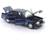 1990 Mercedes-Benz E-Class 500E W124 Blue 1:18 Norev Licensed Diecast Scale Model Car Collectible