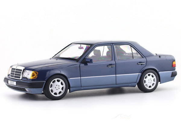 1990 Mercedes-Benz E-Class 500E W124 Blue 1:18 Norev licensed diecast scale model car collectible