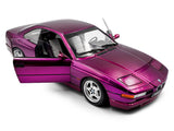 1991 BMW 850 E31 CSi Violet 1:18 Solido Licensed Diecast Scale Model Car Collectible