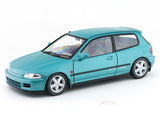 1991 Honda Civic EG6 Aztec Green Pearl 1:18 Solido Licensed Diecast Scale Model Car Collectible