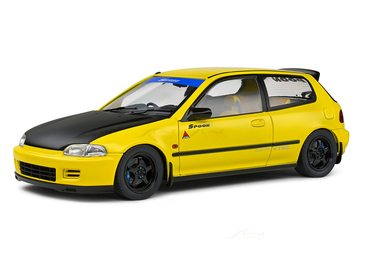 ソリド 1/18 ホンダ シビック EG6 スプーン 1991 (イエロー) 1991 Honda Civic EG6 Spoon Version Yellow Carnival 1:18 Solido