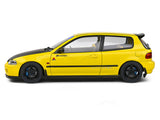 1991 Honda Civic EG6 Spoon Version Yellow Carnival 1:18 Solido Licensed Diecast Scale Model Car Collectible