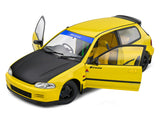 1991 Honda Civic EG6 Spoon Version Yellow Carnival 1:18 Solido Licensed Diecast Scale Model Car Collectible
