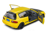 1991 Honda Civic EG6 Spoon Version Yellow Carnival 1:18 Solido Licensed Diecast Scale Model Car Collectible