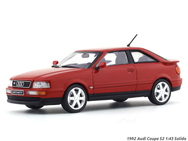 1992 Audi Coupe S2 Red 1:43 Solido diecast Scale Model collectible