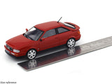 Borken Acrylic case : 1992 Audi Coupe S2 Red 1:43 Solido diecast Scale Model collectible