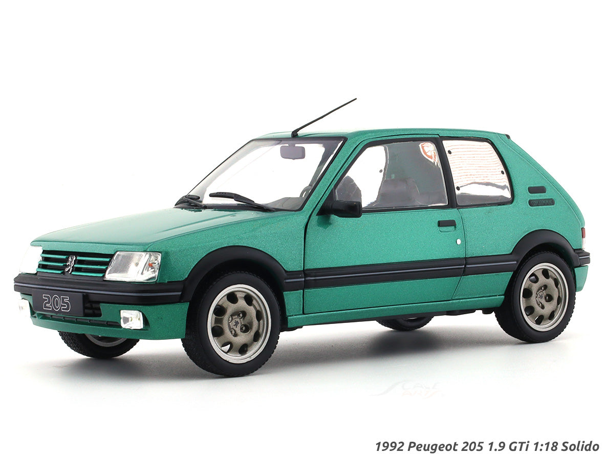 Solido 1/18 Peugeot 205 GTI Griffe 1992 – Vert Métal – S1801712 – Occasion