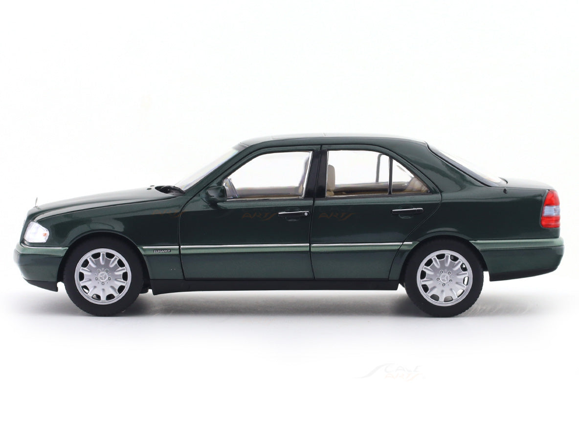 1993 Mercedes-Benz C200 W202 Green 1:18 Norev Licensed Diecast Scale ...