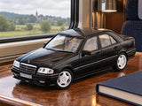 1993 Mercedes-Benz C36 AMG W202 Obsidian Black 1:18 Norev Licensed Diecast Scale Model Car Collectible | Classic AMG Performance Sedan | Buy in India