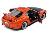 1993 Toyota Supra Mk4 A80 Streetfighter Orange 1:18 Solido Licensed Diecast Scale Model Car Collectible