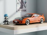 1993 Toyota Supra Mk4 A80 Streetfighter Orange 1:18 Solido Licensed Diecast Scale Model Car Collectible