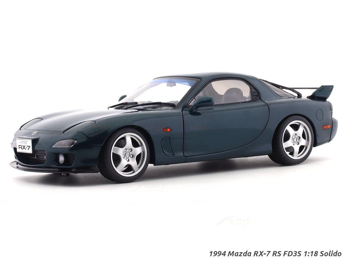 1994 Mazda RX-7 RS FD3S blue 1:18 Solido licensed diecast scale model car  collectible