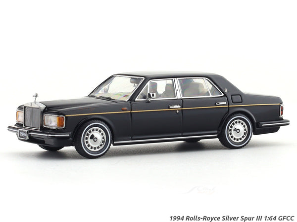 1994 Rolls-Royce Silver Spur III black 1:64 GFCC diecast scale model miniature car collectible