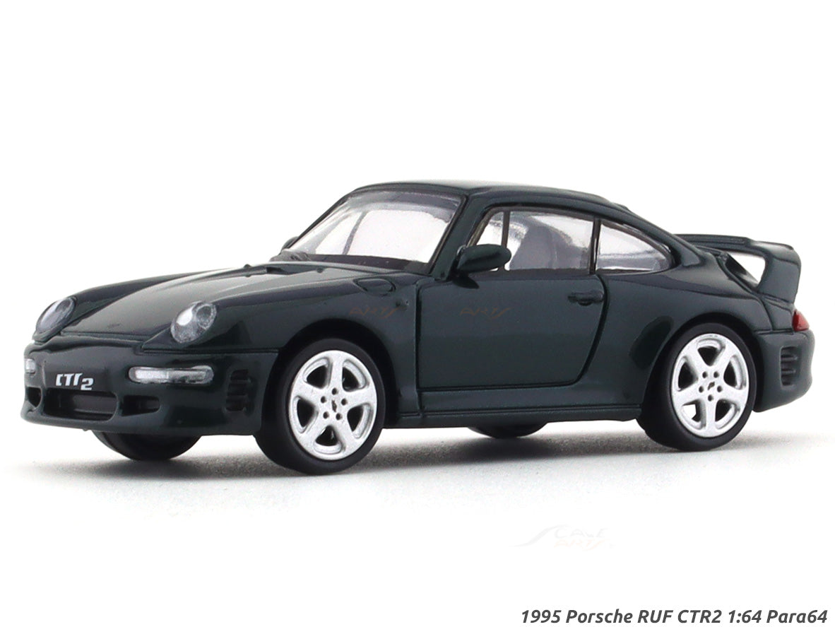 1995 Porsche RUF CTR2 Forest Green 1:64 Para64 diecast scale model car ...
