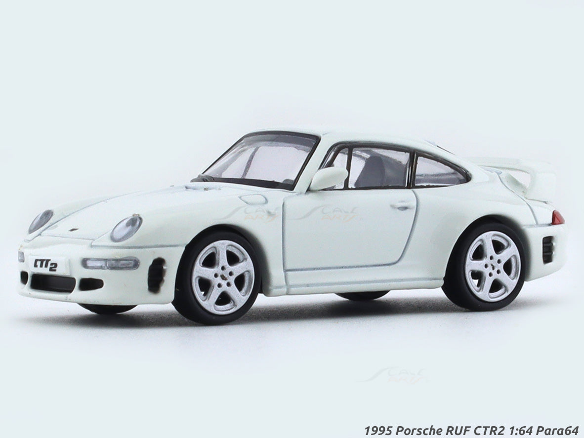 1995 Porsche RUF CTR2 Grand Prix White 1:64 Para64 diecast scale