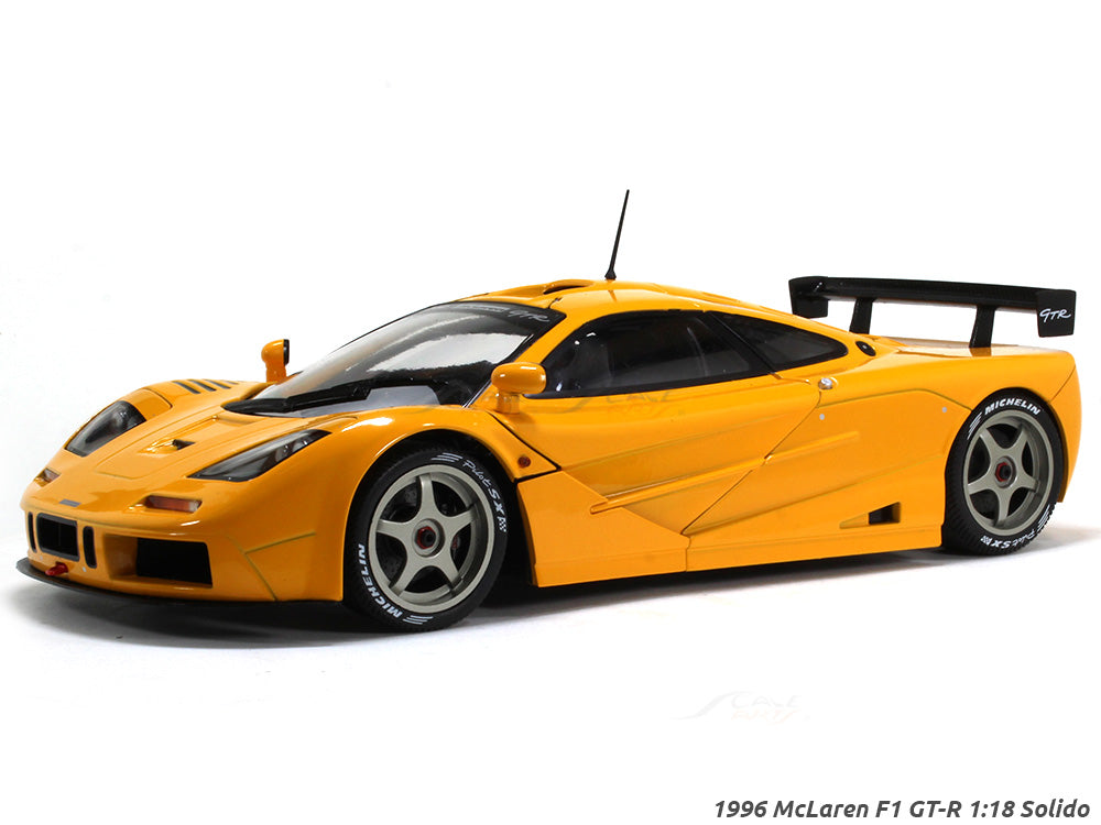 Damaged : 1996 McLaren F1 GT-R Orange Papaya 1:18 Solido diecast