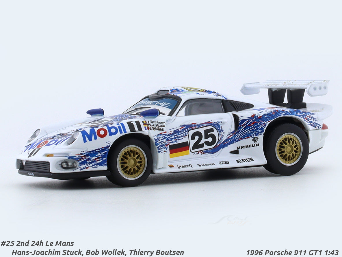 1996 Porsche 911 GT1 2nd 24h Le Mans 1:43 diecast scale model car