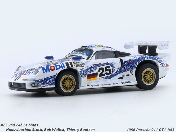 1996 Porsche 911 GT1 2nd 24h Le Mans 1:43 diecast scale model car collectible