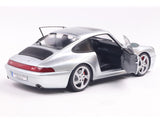 1996 Porsche 911 (993) 4S Polar Silver 1:18 Solido Licensed Diecast Scale Model Car Collectible