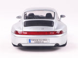 1996 Porsche 911 (993) 4S Polar Silver 1:18 Solido Licensed Diecast Scale Model Car Collectible