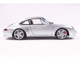 1996 Porsche 911 (993) 4S Polar Silver 1:18 Solido Licensed Diecast Scale Model Car Collectible
