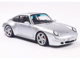 1996 Porsche 911 (993) 4S Polar Silver 1:18 Solido Licensed Diecast Scale Model Car Collectible