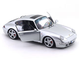 1996 Porsche 911 (993) 4S Polar Silver 1:18 Solido Licensed Diecast Scale Model Car Collectible
