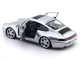 1996 Porsche 911 (993) 4S Polar Silver 1:18 Solido Licensed Diecast Scale Model Car Collectible