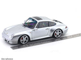 1996 Porsche 911 (993) 4S Polar Silver 1:18 Solido Licensed Diecast Scale Model Car Collectible