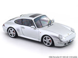 1996 Porsche 911 (993) 4S Polar Silver 1:18 Solido Licensed Diecast Scale Model Car Collectible