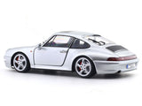 1996 Porsche 911 (993) 4S Polar Silver 1:18 Solido Licensed Diecast Scale Model Car Collectible