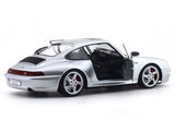 1996 Porsche 911 (993) 4S Polar Silver 1:18 Solido Licensed Diecast Scale Model Car Collectible