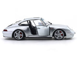 1996 Porsche 911 (993) 4S Polar Silver 1:18 Solido Licensed Diecast Scale Model Car Collectible