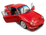1997 Porsche 911 993 Carrera RS Red 1:18 Solido Licensed Diecast Scale Model Car Collectible