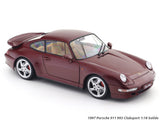 1997 Porsche 911 993 Clubsport Arena Red 1:18 Solido Licensed Diecast Scale Model Car Collectible