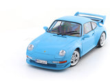 1997 Porsche 911 993 Clubsport Riviera Blue 1:18 Solido Licensed Diecast Scale Model Car Collectible
