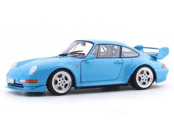 1997 Porsche 911 993 Clubsport Riviera Blue 1:18 Solido Licensed Diecast Scale Model Car Collectible