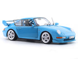 1997 Porsche 911 993 Clubsport Riviera Blue 1:18 Solido Licensed Diecast Scale Model Car Collectible
