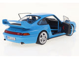 1997 Porsche 911 993 Clubsport Riviera Blue 1:18 Solido Licensed Diecast Scale Model Car Collectible