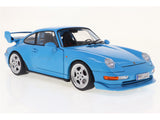 1997 Porsche 911 993 Clubsport Riviera Blue 1:18 Solido Licensed Diecast Scale Model Car Collectible