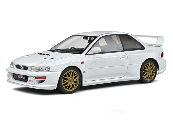 1998 Subaru Impreza 22B Pure White 1:18 Solido Licensed Diecast Scale Model Car Collectible