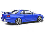 1999 Nissan Skyline R34 GT-R Blue 1:18 Solido licensed diecast scale model car collectible