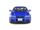 1999 Nissan Skyline R34 GT-R Blue 1:18 Solido licensed diecast scale model car collectible