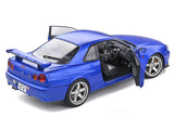 1999 Nissan Skyline R34 GT-R Blue 1:18 Solido licensed diecast scale model car collectible