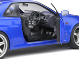 1999 Nissan Skyline R34 GT-R Blue 1:18 Solido licensed diecast scale model car collectible