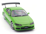 1999 Nissan Silvia S15 Spec-R Aero Green 1:18 Solido Licensed Diecast Scale Model Car Collectible