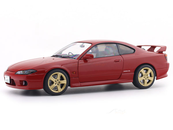 1999 Nissan Silvia S15 Spec-R Aero Flame Red 1:18 Solido Licensed Diecast Scale Model Car Collectible