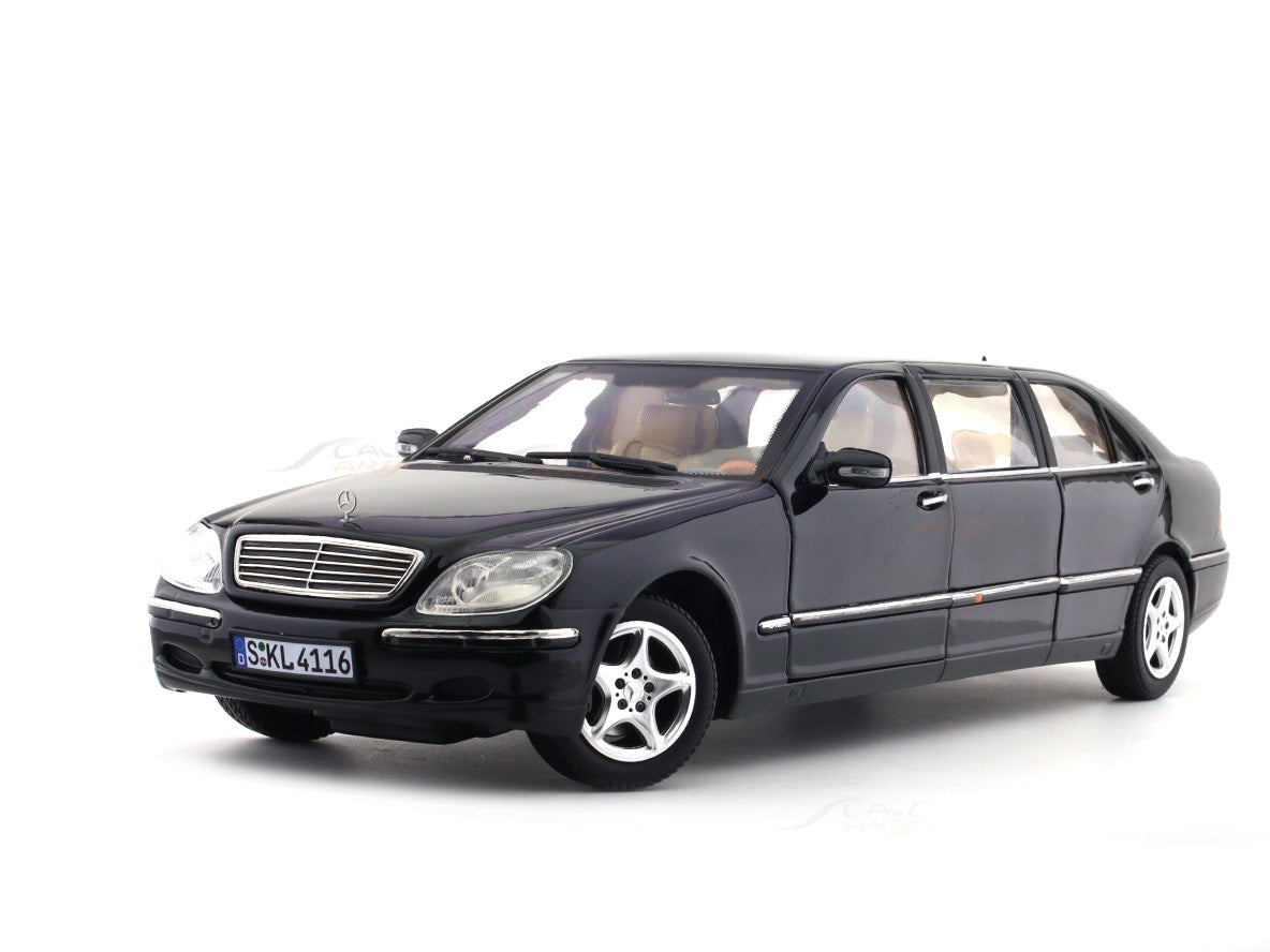2000 Mercedes-Benz S Class S600 Pullman black 1:18 SunStar diecast