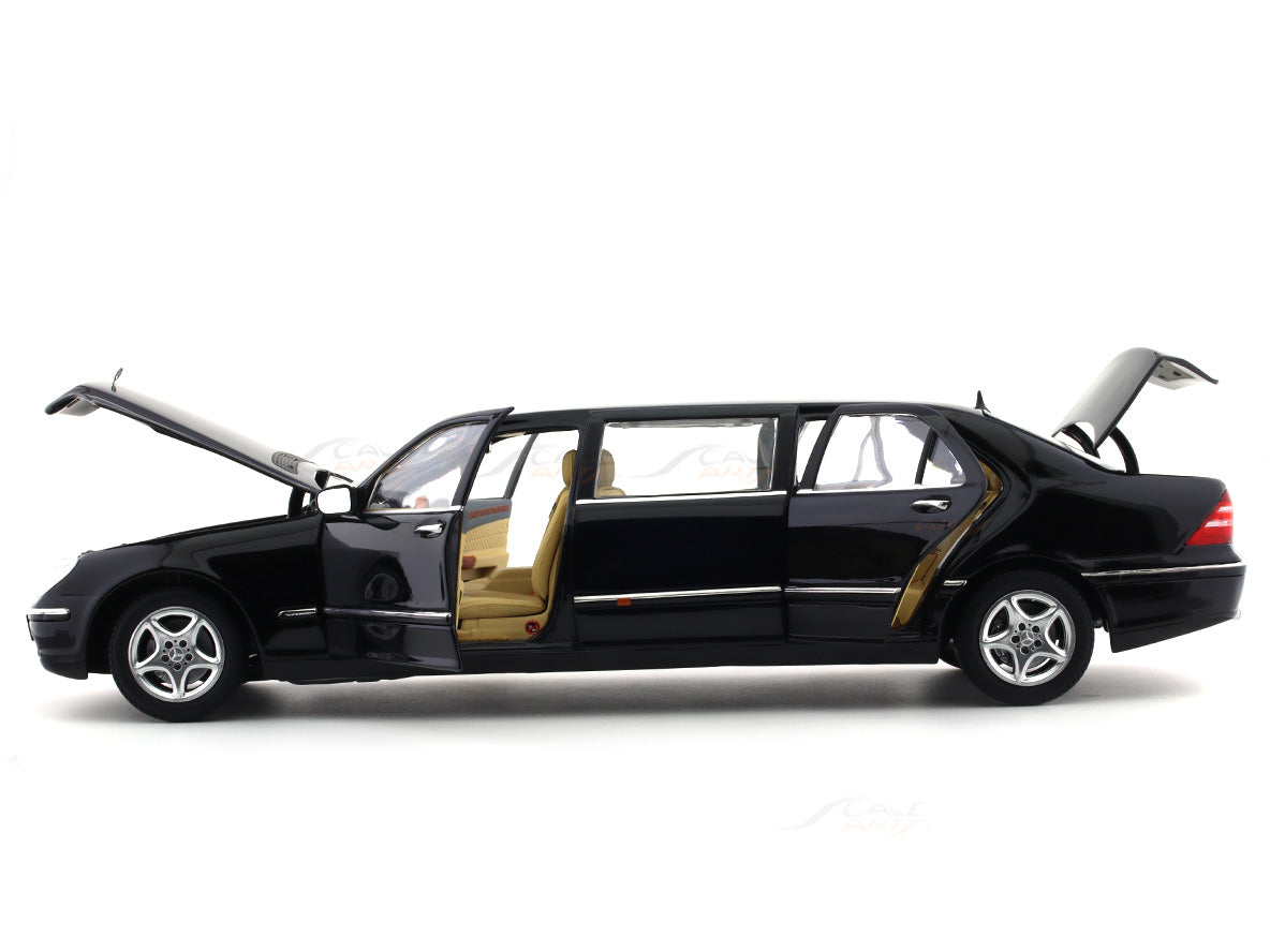 2000 Mercedes-Benz S Class S600 Pullman black 1:18 SunStar diecast sca