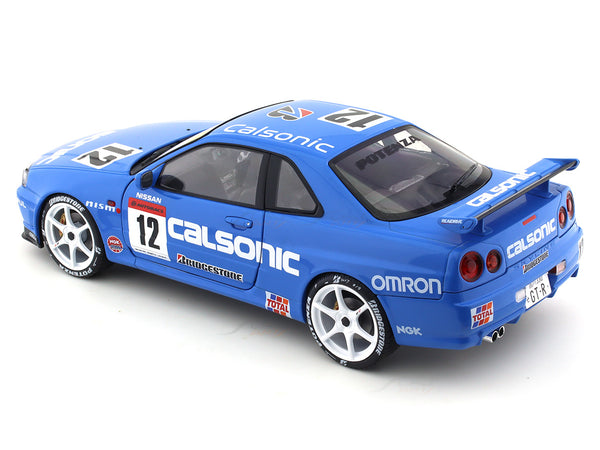 Nssan GT-R (R34) #12 Streetfghter Calsonc kék 2000 modell autó 1:18 Nssan GT-R (R34) #12 Streetfghter Calsonc kék 2000 modell autó 1:18